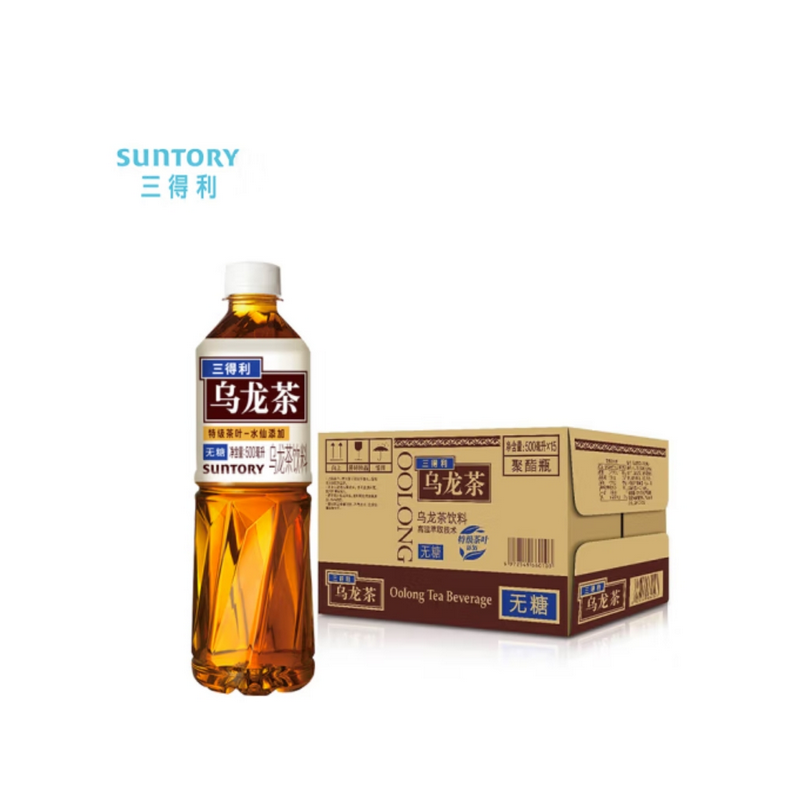三得利 无糖茶系列 乌龙茶  500ML*15